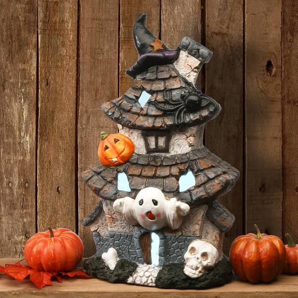 National Tree 18in. Multilevel LED Haunted House