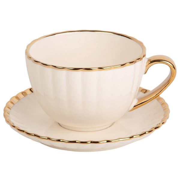 Home Essentials 12oz. Teacup & Saucer - image 