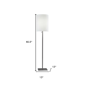HomeRoots 61in. Silver Floor Lamp With Fabric Shade - image 3