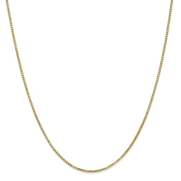 Gold Classics(tm) 10kt. Gold 1.3mm 18in. Box Chain Necklace - image 