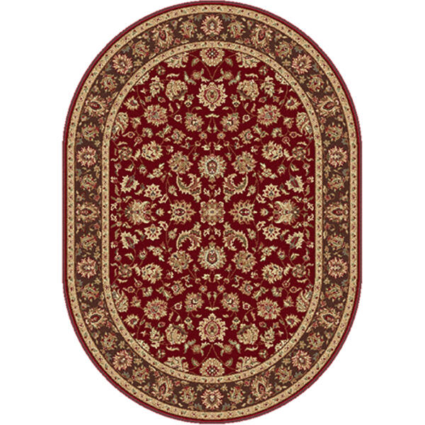 Tayse Elegance Davenport Oval Area Rug - Red - image 