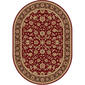 Tayse Elegance Davenport Oval Area Rug - Red - image 1