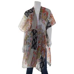 Womens Jessica McClintock Patchwork Kimono 40.00