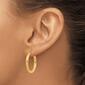 Gold Classics&#8482; 10kt. Polished 23mm Tube Hoop Earrings - image 3