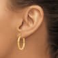 Gold Classics™ 10kt. Polished 23mm Tube Hoop Earrings - image 3