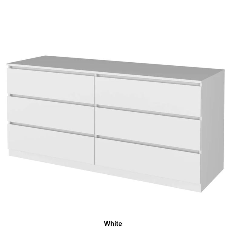 FM FURNITURE Seul 6-Drawer Double Dresser