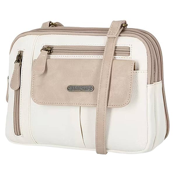 MultiSac Zippy Crossbody - White/Biscotti
