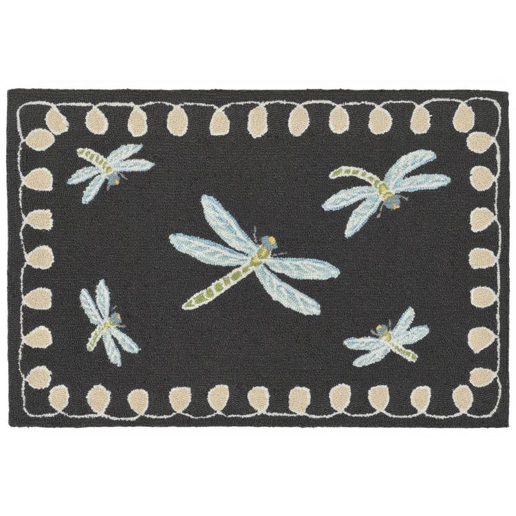 Liora Manne(tm) Frontporch Dragonfly Indoor/Outdoor Accent Rug
