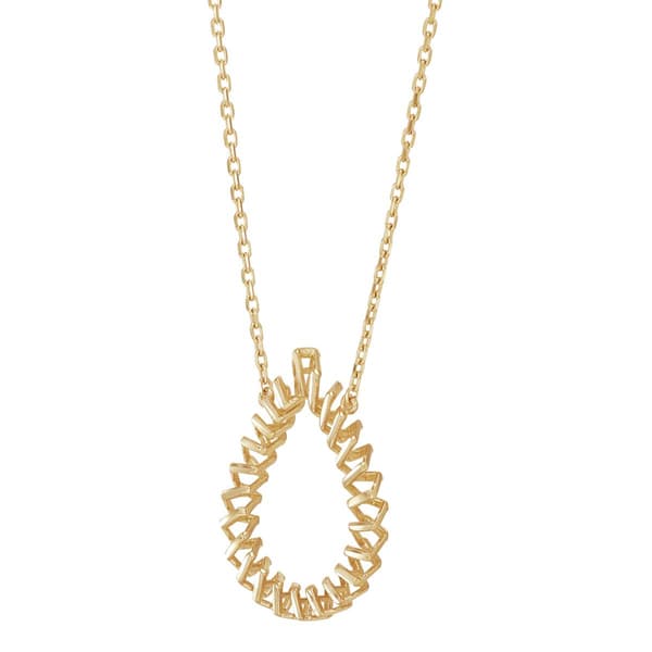 Gold Classics™ Teardrop Station on Forzantina Chain Necklace