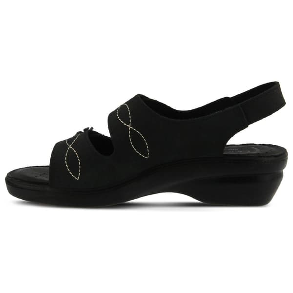 Womens Flexus&#174; By Spring Step Ceri Wedge Sandals - Black