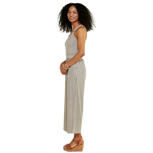 Womens Emily Daniels Sleeveless Stripe Jumpsuit