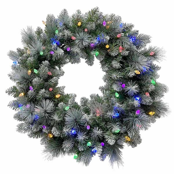 Puleo International Lexington Life-Like LED Wreath