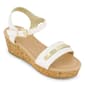 Big Girls DKNY Amber Metal Strap Wedge Sandals - image 1