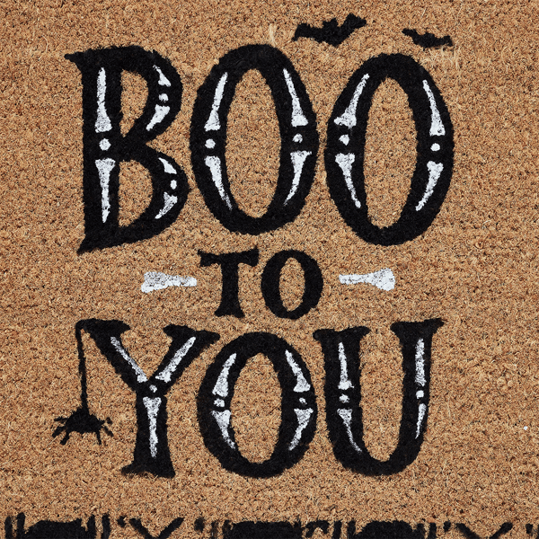 Hallmark Boo to You Outdoor Coir Doormat