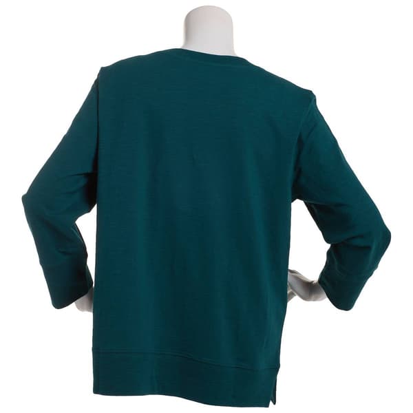 Womens Preswick & Moore&#174; 3/4 Sleeve Slub Tee