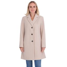 Womens Calvin Klein Single Breasted Walker Coat