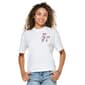 Juniors C-Life USA Peanuts Boyfriend Tee - image 1