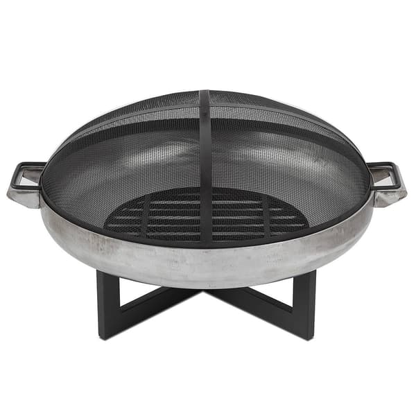 Real Flame La Porte 31in. Round Steel Wood Burning Fire Pit
