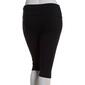Juniors Plus No Comment Fold Over Capri Leggings - image 3
