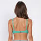 Womens Cupshe Solid Strappy Front Lace Up Bralette Swim Top - image 2