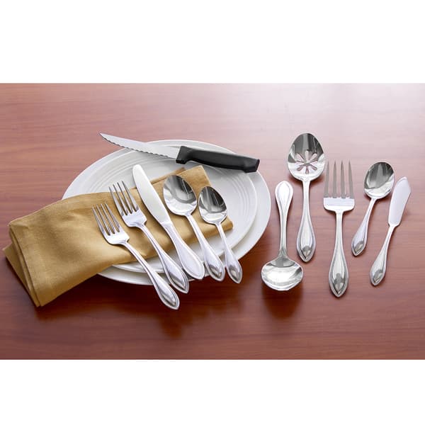 Pfaltzgraff(R) 53pc. American Bead Silverware Set - image 