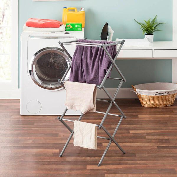 Home Basics 3 Tier Expandable Clothes Dryer - image 
