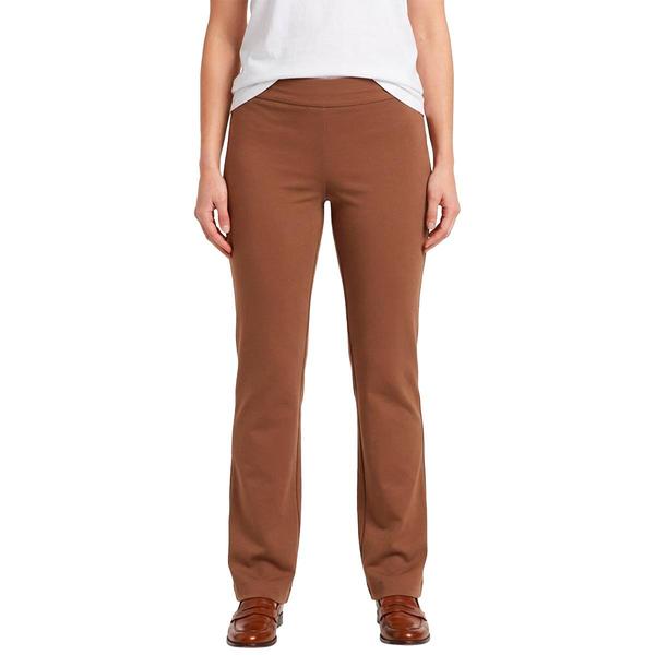 Womens AK Anne Klein Pull On Solid Trouser Dress Pants - image 