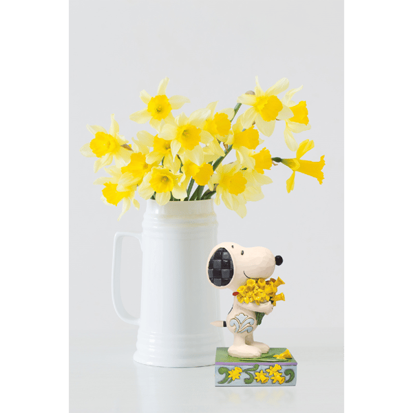 Jim Shore Peanuts Snoopy with Daffodils Figurine