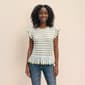 Womens MNK Flutter Sleeve Stripe Tie Back Sweater - image 1