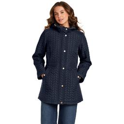 Petite Weatherproof(R) Quilted Walker with Velboa Lining