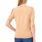 Womens Cece Short Sleeve Gem Embellished Neck Sweater - image 2