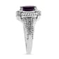 Haus of Brilliance Sterling Silver Amethyst and Diamond Ring - image 5