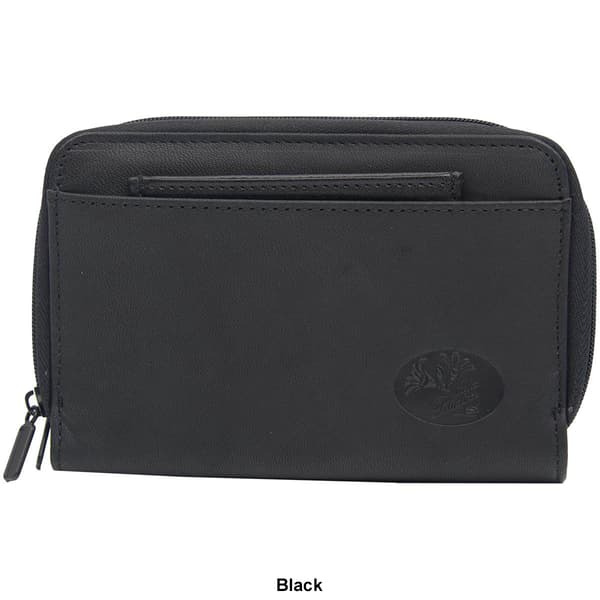 Womens Julia Buxton Double Zip Indexer Wallet