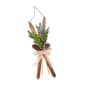 National Tree 17in. Holiday Skis Floral Wall Hanging Décor - image 5