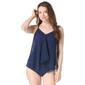 Womens Beach House Solid Kerry Tankini Swim Top - image 1