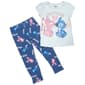 Girls (4-6x) Disney Short Sleeve Stitch & Angel Leggings Set - image 2