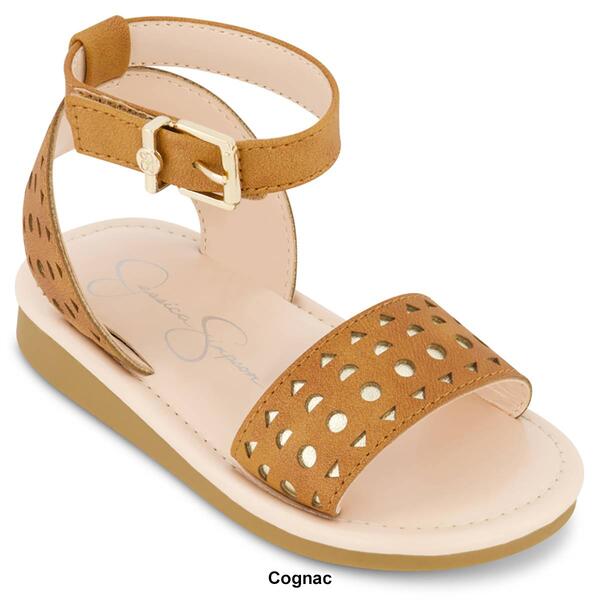 Little Girls Jessica Simpson Janey Perforated Slingback Sandals