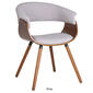 Worldwide Homefurnishings Mid Century Bent Wood Side Chair - image 5