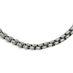 Mens Gentlemen's Classics(tm) Stainless Steel Box Chain Necklace