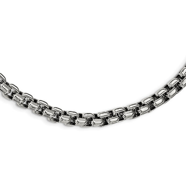 Mens Gentlemen's Classics&#40;tm&#41; Stainless Steel Box Chain Necklace - image 