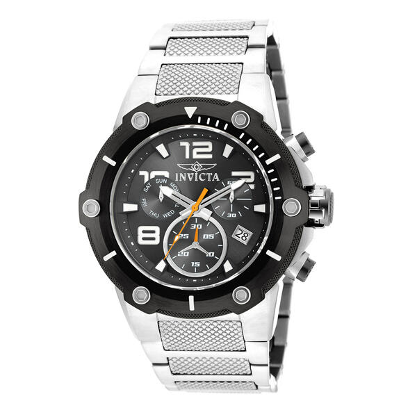 Mens Invicta Speedway Black Quartz Chronograph Watch - 19528 - image 