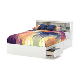 South Shore Reevo Full Mates Bed with Bookcase Headboard