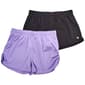 Girls (7-16) RBX 2pk. Ruched Mesh Shorts - Lilac Breeze - image 1