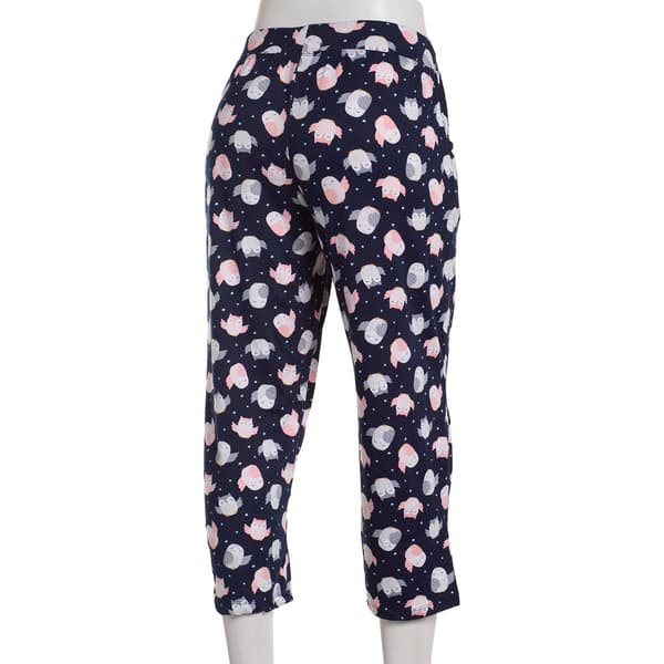 Womens Rene Rofe Owls  Capri Pajamas