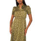 Petite MSK Short Puff Sleeve Leaf Chiffon A-Line Dress - image 4