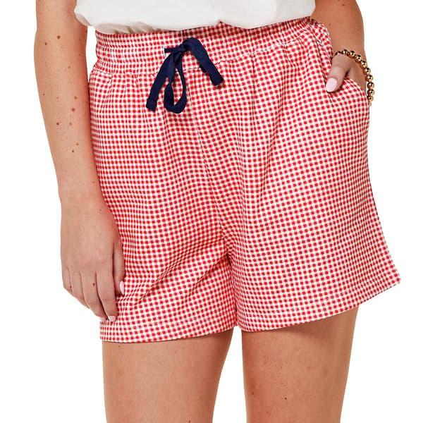 Womens Club 76 Gingham Drawstring French Terry Shorts - image 