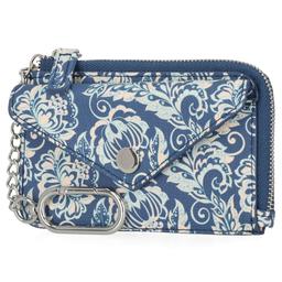 Mundi Pippa Indigo Paisley Recycled Fabric Exterior Wallet