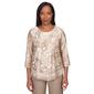 Womens Alfred Dunner Mulberry Street Paisley Jacquard Blouse - image 1