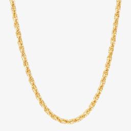 Gold Classics(tm) Yellow Gold Square Infinity Rope Chain Necklace