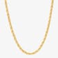 Gold Classics(tm) Yellow Gold Square Infinity Rope Chain Necklace - image 1